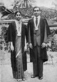 Marina Azeez BA (Hons) and Ifthikar Ismail BSc (Hons) in 1960.