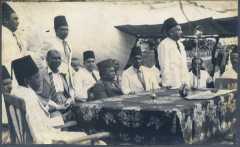 All-Ceylon Muslim League delegates at Kattankudy on their way to the Muslim Educational Conference in Kalmunai in 1949