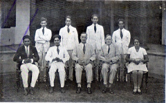 Committee of the Union Society, Ceylon University College 1930-31      <p>(Azeez is standing third from left)</p>