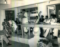 A.M.A. Azeez delivering the I.L.M. Abdul Azeez Birth Centenary Address at the Moor's Islamic Cultural Home on 27.10.1967