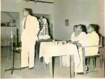 Azeez speaking at the Swami Vipulananda Remembrance Meeting at Pushpadana Vidyalaya in Kandy on 19.7.1965