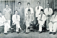 CMSF Committee of Management 1951. Seated (L-R): A.M.A. Azeez (Chairman), M.A. Samsoodeen (O.A), S.M.A. Raheeman (President BoT), M.A. Careem (Secretary) & M. Mathany Ismail. Standing (L-R): M.H.S. Marikar, M. Rafeek, A.J.M. Jameel, M.H.M. Naina Marikar & Dr. A.R.M. Waffarn.