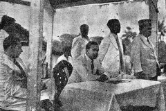 Mayor of Colombo, R.F.S. de Mel inaugurating the First Ramazan         Appeal in 1945
