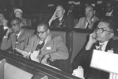 Sagara Plansuriya, Azeez and T.B. Subasinghe at Inter-Parliamentary Conference held in Warsaw, Poland in 1959.