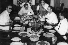 Shafik Khalili of Jordan at lunch at Meadow Sweet with Azeez, Ummu and Iqbal