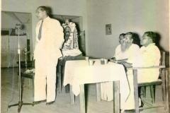 Azeez speaking at the Swami Vipulananda Remembrance Meeting at Pushpadana Vidyalaya in Kandy on 19.7.1965