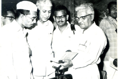 Azeez, V.A. Ghafoor and Prof. M.M.Uwise at the First World Islamic Tamil Literary Conference,<p> South India in May 1973</p>