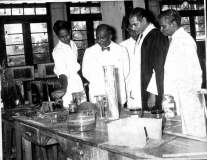 Speaker Hon. H.S. Ismail at Science Exhibition during Crescent Lights in 1956