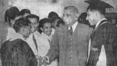 Prime Minister Hon. D.S. Senanayake as a Chief Guest at Prize Day at Zahira College 1949