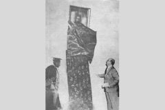 Governor-General H.E. Sir Henry Monck-Mason Moore unveiling the portrait of N.D.H. Abdul Ghaffoor at Zahira College in 1949