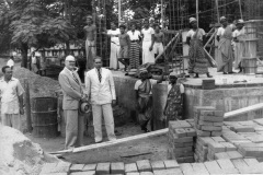 Fleming of Asia Foundation at Muslim Cultural Centre site in 1958.