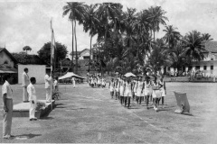 T.B. Jayah at the March Past, Sports Meet in 1958
