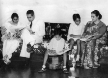 Azeez with family Marina,Iqbal, Ali & Ummu