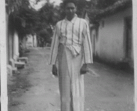 Azeez on a visit home at Mohideen Mosque Lane, Jaffna