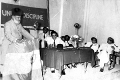 Prof. Buhari of President\'s College, Madras at the YMMA in 1955