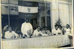 Hon. C.W.W. Kannangara speaking at the YMMA Central Felicitation Dinner to Azeez on his appointment as a Senator in 1952