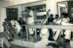 A.M.A. Azeez delivering the I.L.M. Abdul Azeez Birth Centenary Address at the Moor\'s Islamic Cultural Home on 27.10.1967