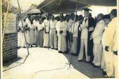 Ceylon Muslim Cultural Center Foundation Laying Ceremony, Stone laid by Hon. H.S. Ismail, Speaker of the House of Representatives, at Zahira College in 1958