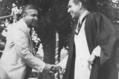 Welcoming Prime Minister Hon. Dudley Senanayake at Zahira College in 1953