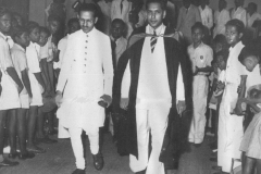 Dr. K.G. Saiyahain, Advisor on Education to the Govt. of India at a special assembly at Zahira in 1952