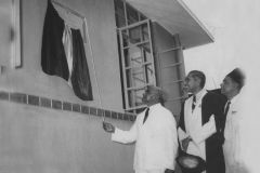 Sir Nicholas Attygalle, President of the Senate, opening the Iqbal building at Zahira College in 1954