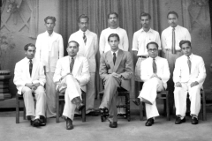 Farewell to M. Moosa by Zahira College office staff in 1956