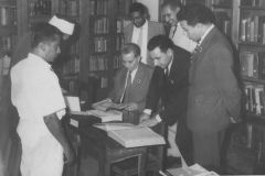 Moroccan delegation at Zahira College library