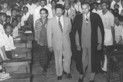 Hon. Dr. Ali Sastroamidjojo, Prime Minister of Indonesia at a special assembly at Zahira College in 1954