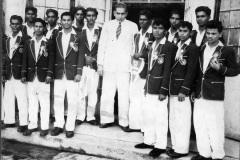 Soccar Team of 1958 on their return after Jaffna Tour.