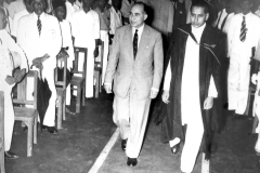 H.E. Dr. Muhammad Fawzy, Foreign Minister of Egypt at Zahira College in 1955