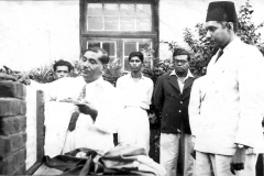 Library Foundation Stone Laying Ceremony, stone laid by A.E.M. Usoof in 1951