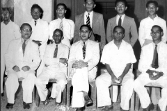 Past Cricket Captains of Zahira at opening of Indoor School of Cricket in 1953