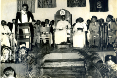 Hon. W. Dhahanayake, Minister of Education at Prize Day at Zahira College