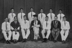 Azeez with Zahira College Prefects in 1960.