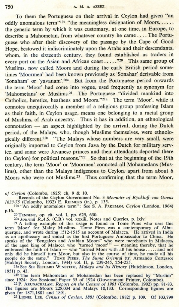 "Some Aspects of the Muslim Society of Ceylon with Special Reference to the Eighteen-Eighties"