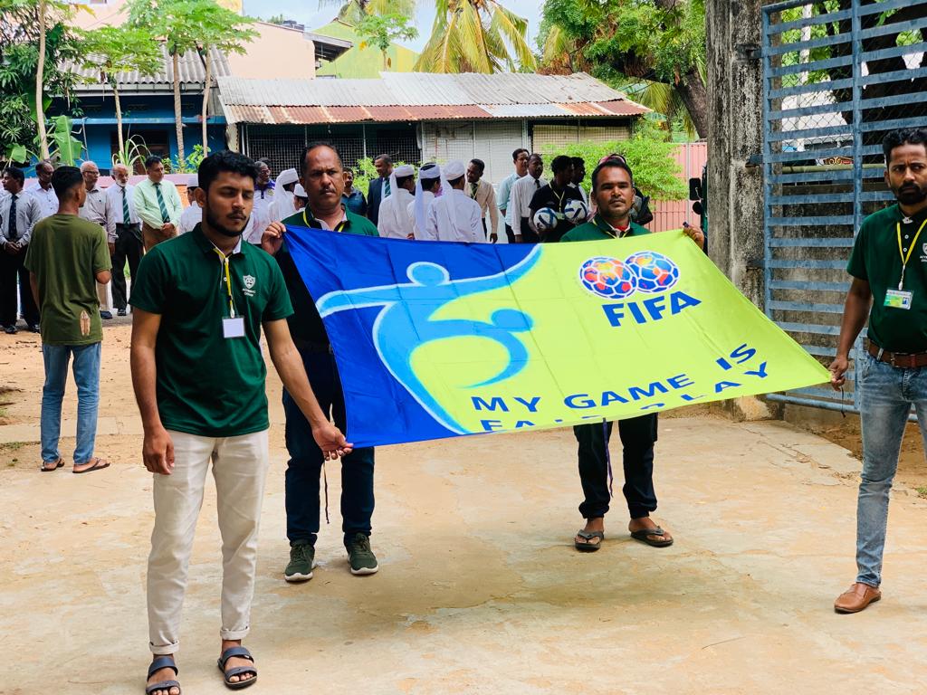 Eravur YMMA team becomes the champions of the Dr A.M.A Azeez Challenge Trophy 11 A Side  Football Tournament in Trincomalee